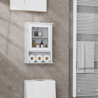 Bathroom Wall Mounted Adjustable Hanging Storage Medicine Cabinet, White Wall Cabinets   at Gallery Canada