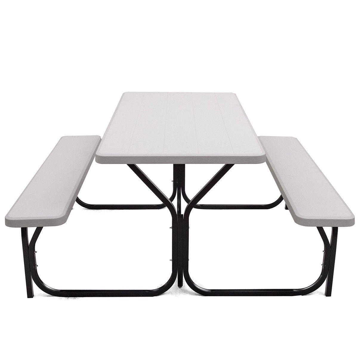 Picnic Table Bench Set for Outdoor Camping , White Picnic Tables   at Gallery Canada