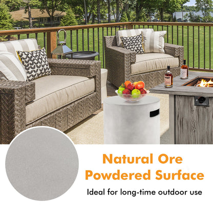 Outdoor Weather Resistant Tank Hideaway Table Fits Standard 20 LBS Propane Gas Tank for Fire Pits, Gray Fire Pit Tables   at Gallery Canada