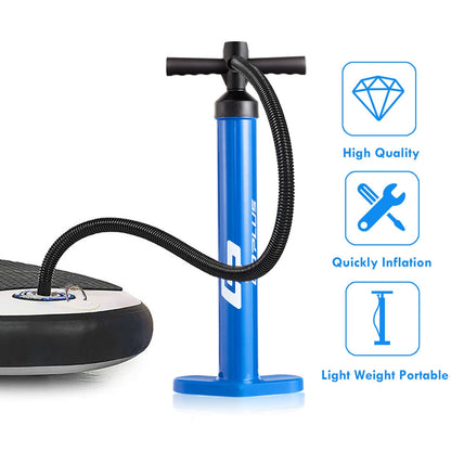 Double Action Manual inflation SUP Hand Pump with Gauge, Blue Outdoor Play   at Gallery Canada