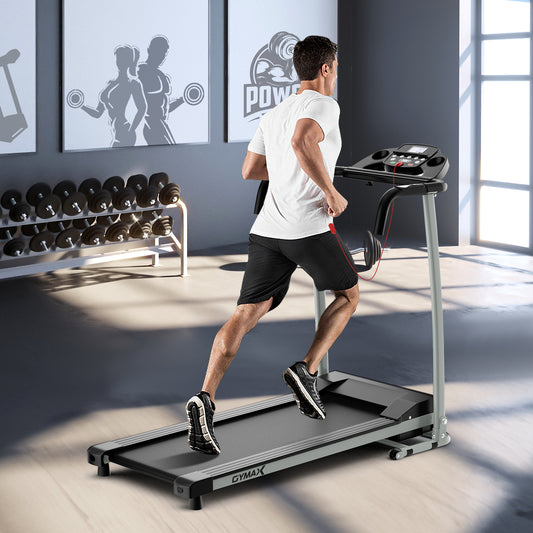 Folding Treadmill with 12 Preset Programs and LCD Display, Black - Gallery Canada