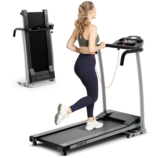 Folding Treadmill with 12 Preset Programs and LCD Display, Black - Gallery Canada