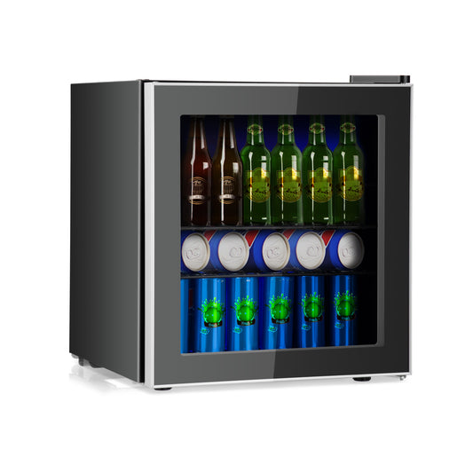 60 Can Beverage Mini  Refrigerator with Glass Door Wine & Beverage Coolers Options  at Gallery Canada