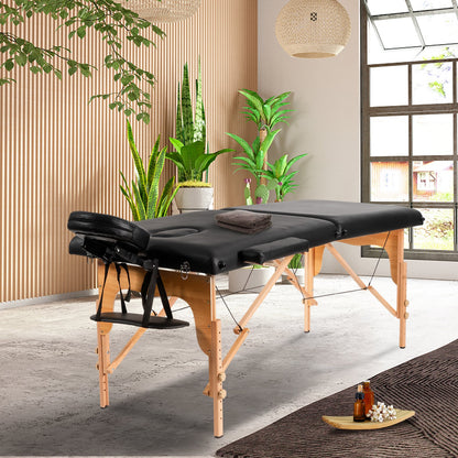 Portable Adjustable Facial Spa Bed  with Carry Case, Black Spa & Salon   at Gallery Canada