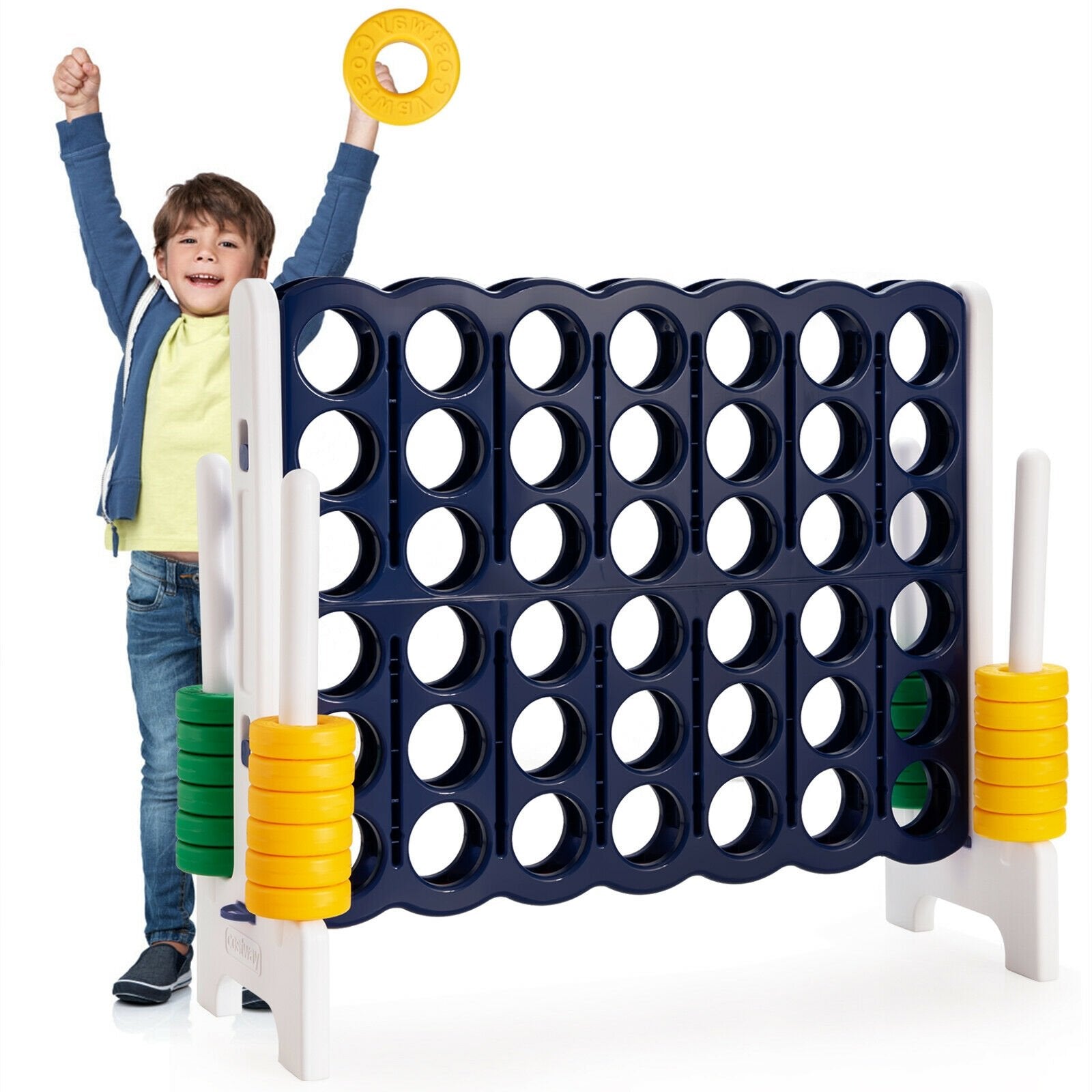 4-to-Score 4 in A Row Giant Game Set for Kids Adults Family Fun, Dark Blue Lawn Games   at Gallery Canada