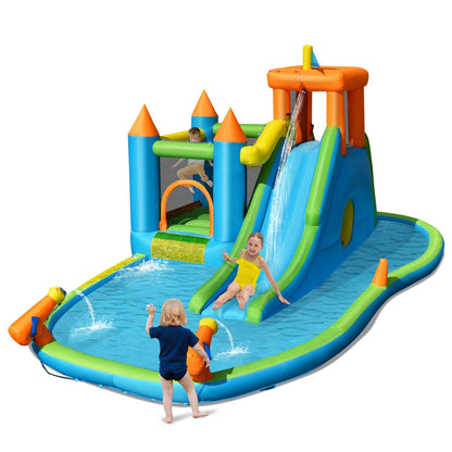 Inflatable Water Slide with Bounce House and Splash Pool without Blower for Kids Bounce House   at Gallery Canada