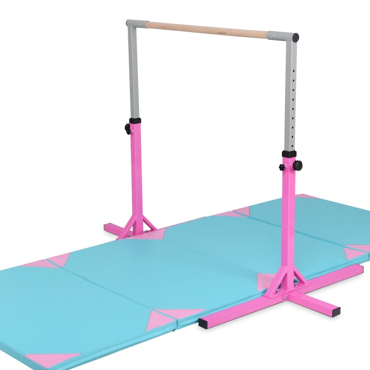 Adjustable Gymnastics Bar Horizontal Bar for Kids, Pink Toy Sports   at Gallery Canada