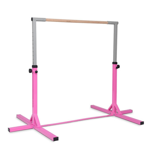 Adjustable Gymnastics Bar Horizontal Bar for Kids, Pink - Gallery Canada