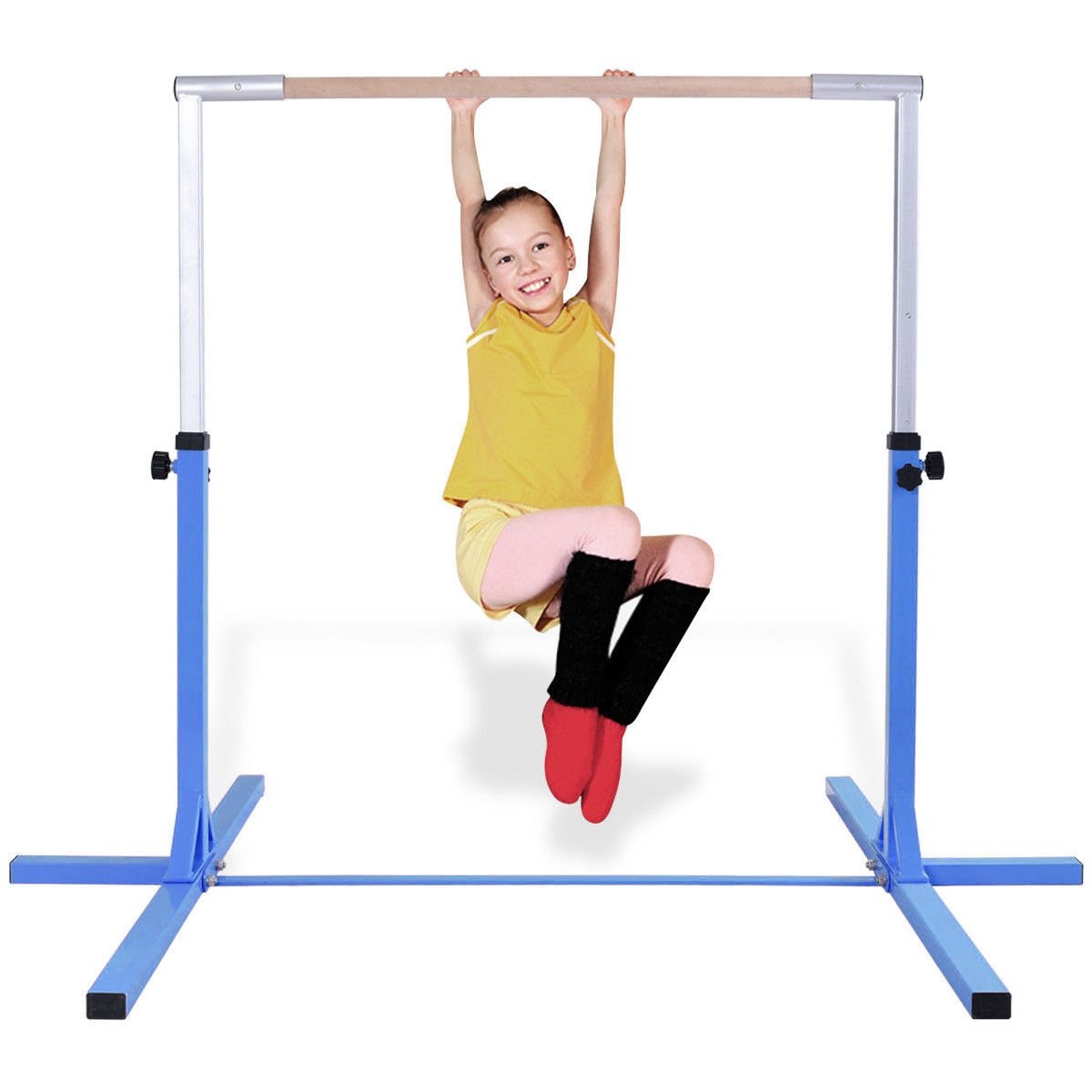 Adjustable Gymnastics Bar Horizontal Bar for Kids, Blue Toy Sports   at Gallery Canada