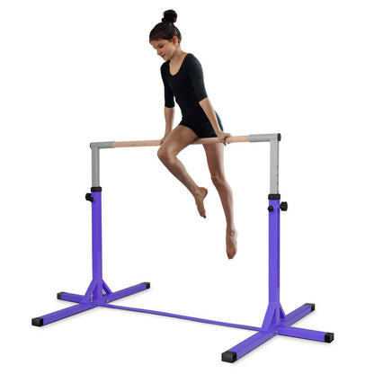 Adjustable Gymnastics Bar Horizontal Bar for Kids, Purple Toy Sports   at Gallery Canada