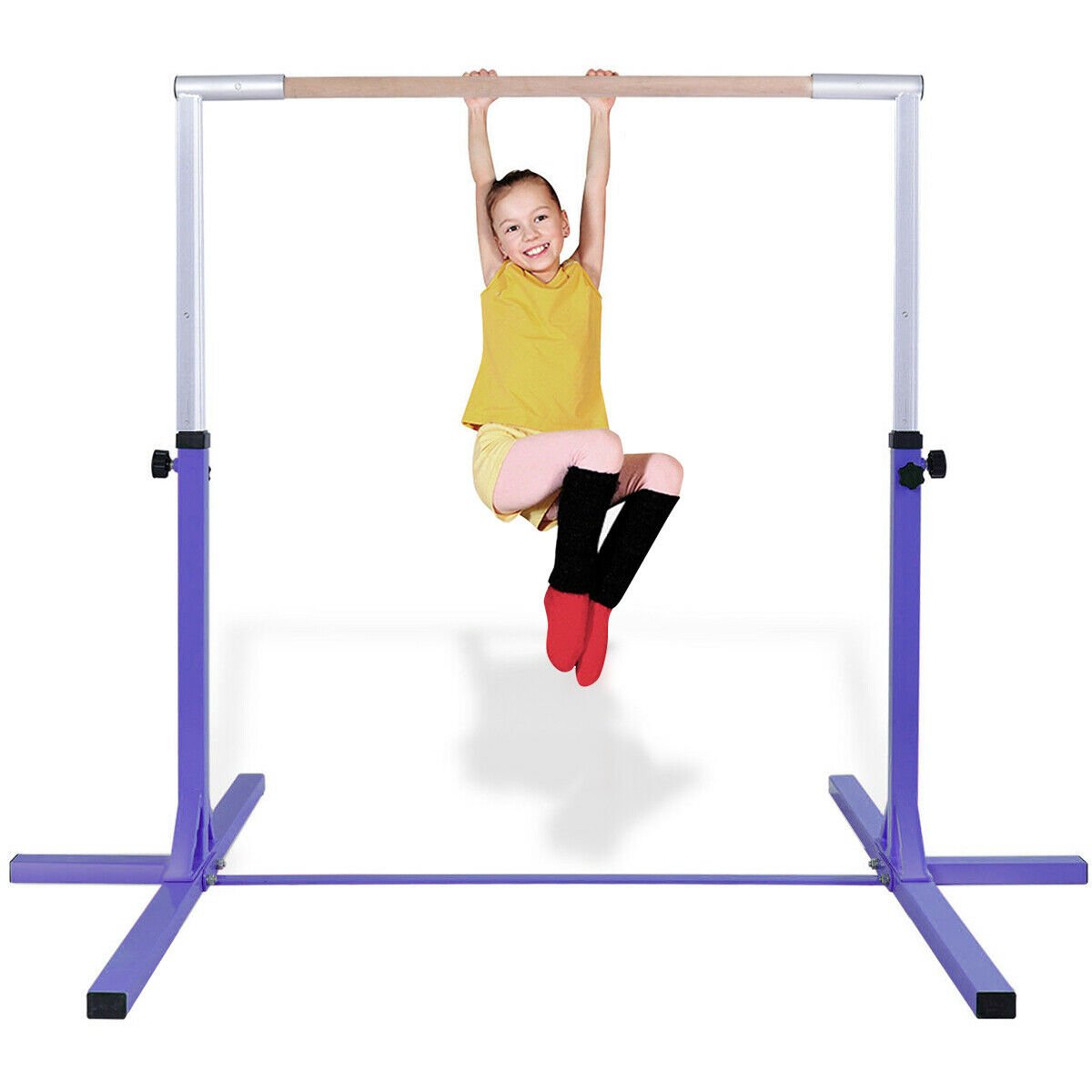 Adjustable Gymnastics Bar Horizontal Bar for Kids, Purple Toy Sports   at Gallery Canada