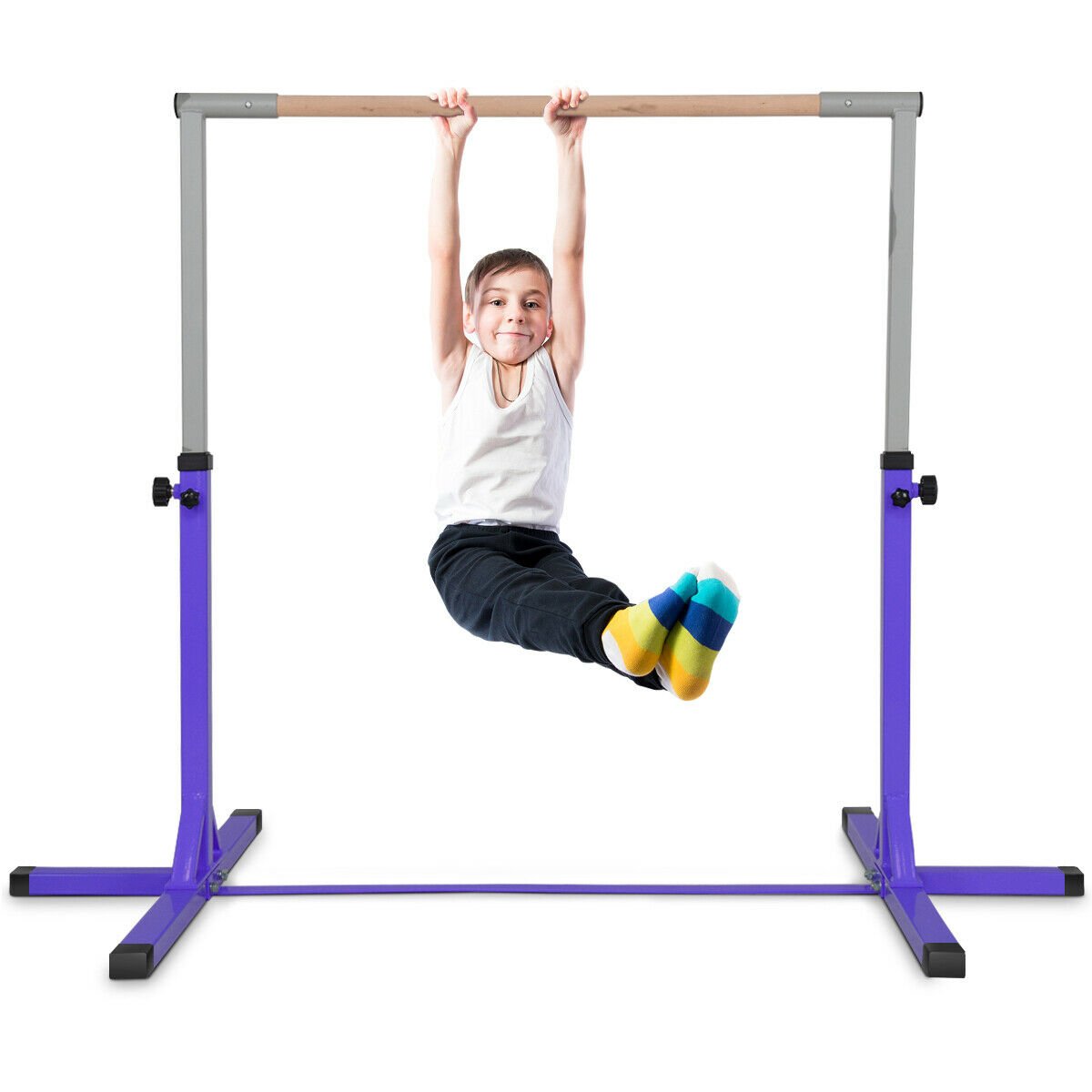 Adjustable Gymnastics Bar Horizontal Bar for Kids, Purple Toy Sports   at Gallery Canada