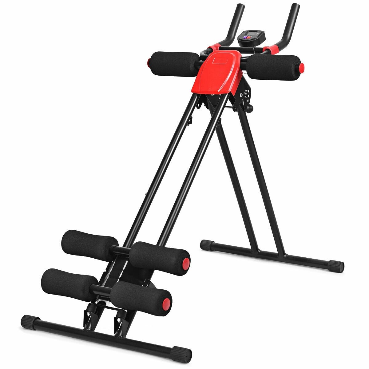 Abdominal Workout Equipment with LCD Monitor for Home Gym, Black Benches Racks & Bars   at Gallery Canada