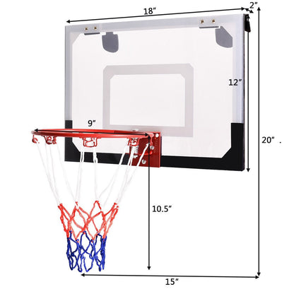 Over-The-Door Mini Basketball Hoop Includes Basketball and 2 Nets, Multicolor Sport Equipments   at Gallery Canada