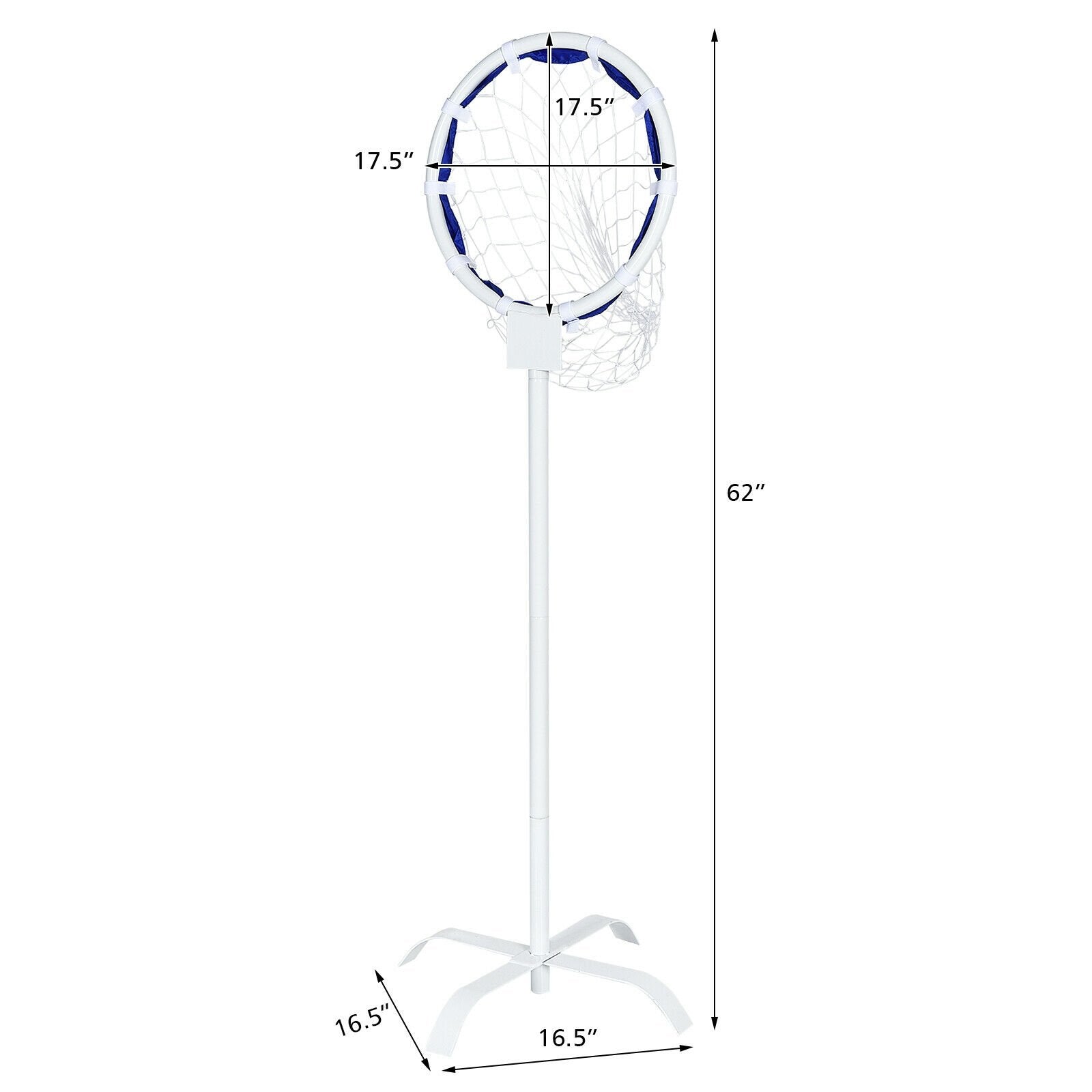 Portable Metal Flying Disc Stand with Storage Bag, White Lawn Games   at Gallery Canada