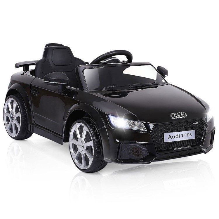 12V Kids Electric Ride on Car with Remote Control and Music Function, Black Powered Ride On Toys Black at Gallery Canada