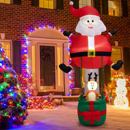 8 Feet Inflatable Santa Claus and Reindeer, Red Christmas Inflatables   at Gallery Canada