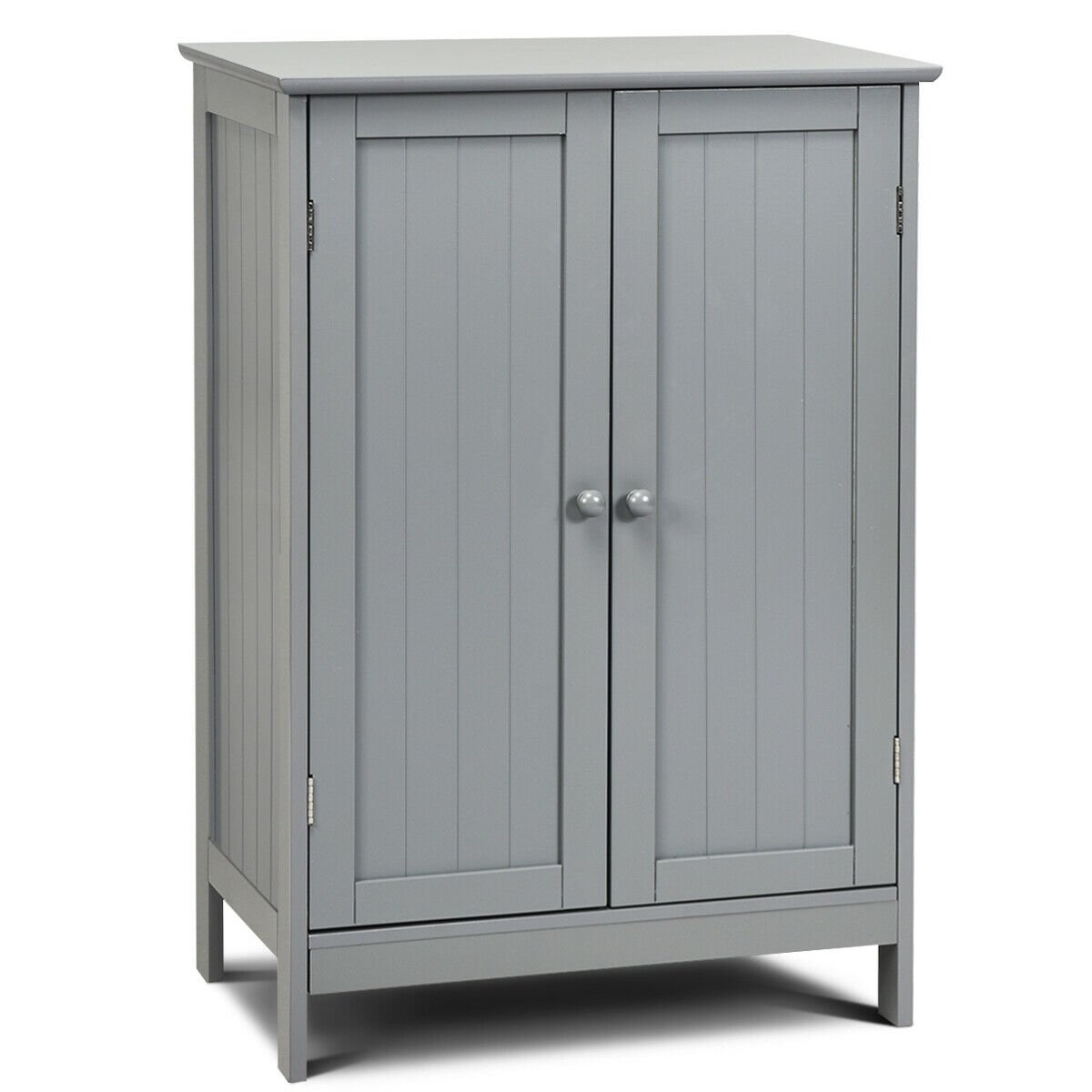 Bathroom Floor Storage Double Door Cupboard Cabinet, Gray Floor Cabinets   at Gallery Canada