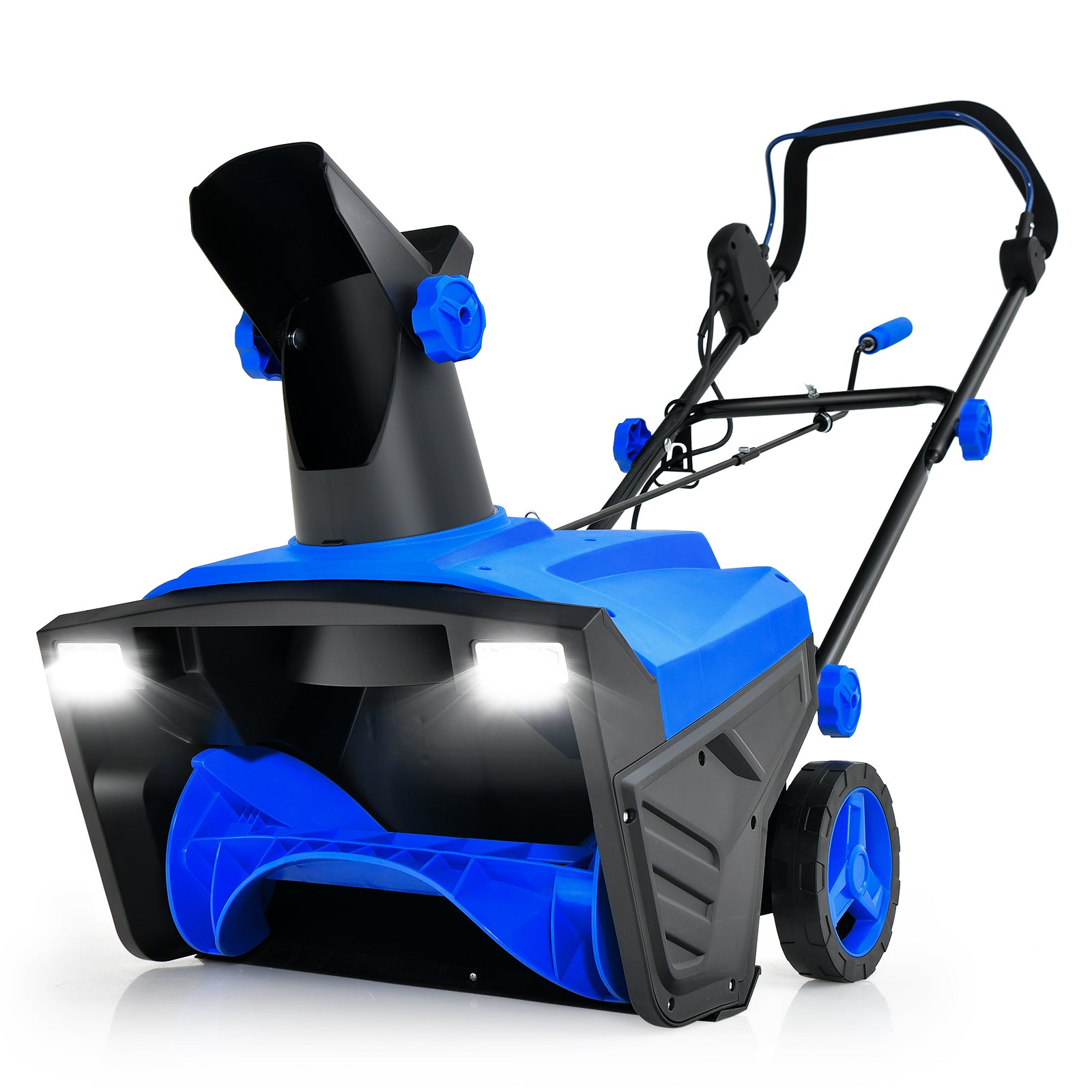 20 Inch 120V 15Amp Electric Snow Thrower with 180° Rotatable Chute, Blue Snow Removal at Gallery Canada