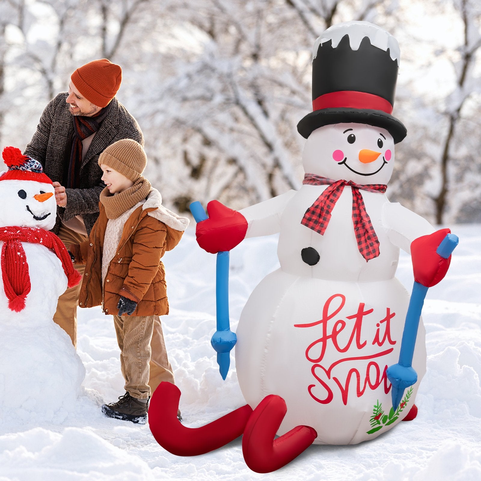 Christmas Decoration with LED Lights and Built-in Sandbag, Multicolor Christmas Inflatables   at Gallery Canada