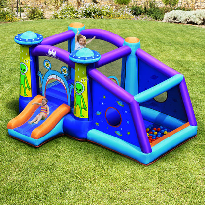 Kids Inflatable Bounce House Aliens Jumping Castle Without Blower - Gallery Canada