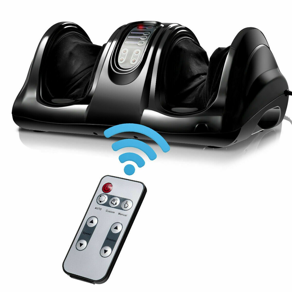 Therapeutic Shiatsu Foot Massager with High Intensity Rollers, Black Foot Massager   at Gallery Canada