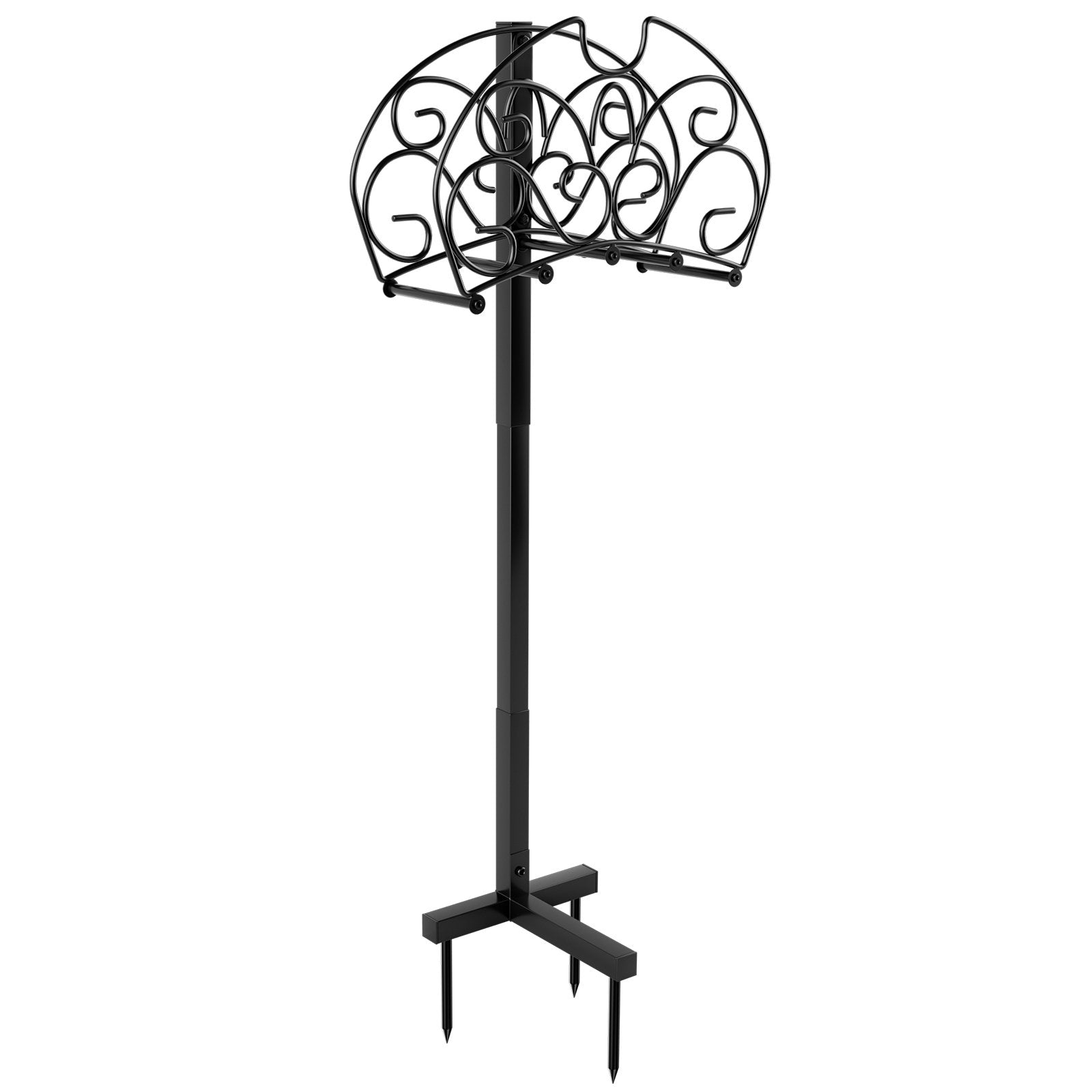 Detachable Freestanding Hose Holder for Outdoor Yard Garden Lawn, Black Garden Tools   at Gallery Canada