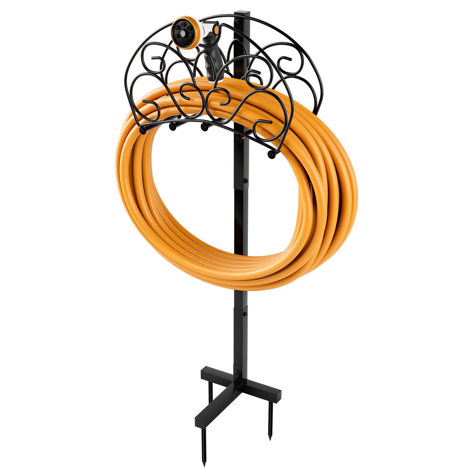 Detachable Freestanding Hose Holder for Outdoor Yard Garden Lawn, Black Garden Tools   at Gallery Canada