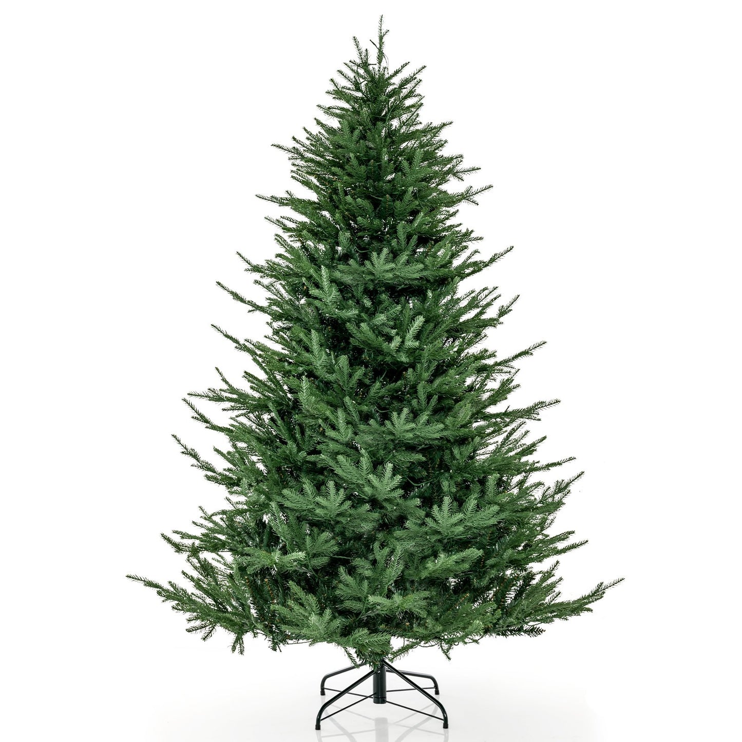 Pre-lit Christmas Tree with 280 Warm White LED Lights and 8 Lighting Modes-6ft, Green Christmas Tree   at Gallery Canada