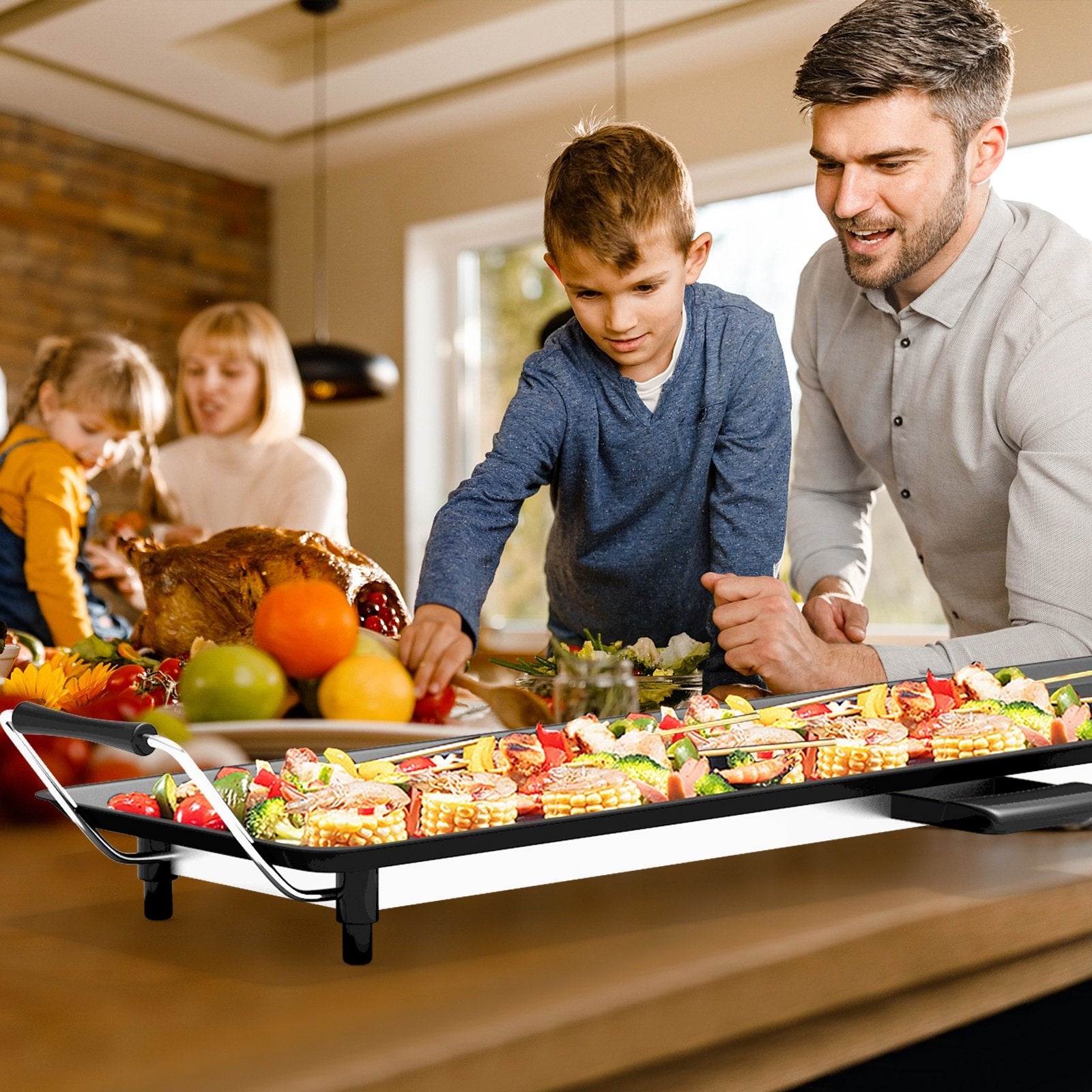 35 Inch Electric Griddle with Adjustable Temperature Cookware & Bakeware   at Gallery Canada