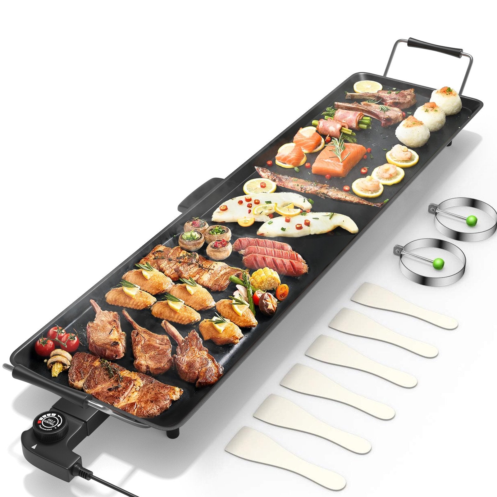 35 Inch Electric Griddle with Adjustable Temperature Cookware & Bakeware   at Gallery Canada