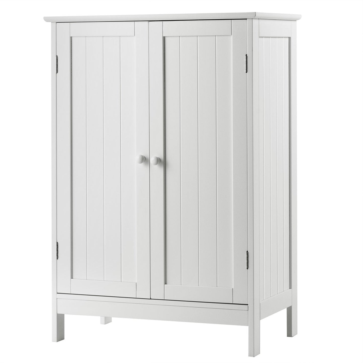 Bathroom Floor Storage Double Door Cupboard Cabinet, White Floor Cabinets   at Gallery Canada