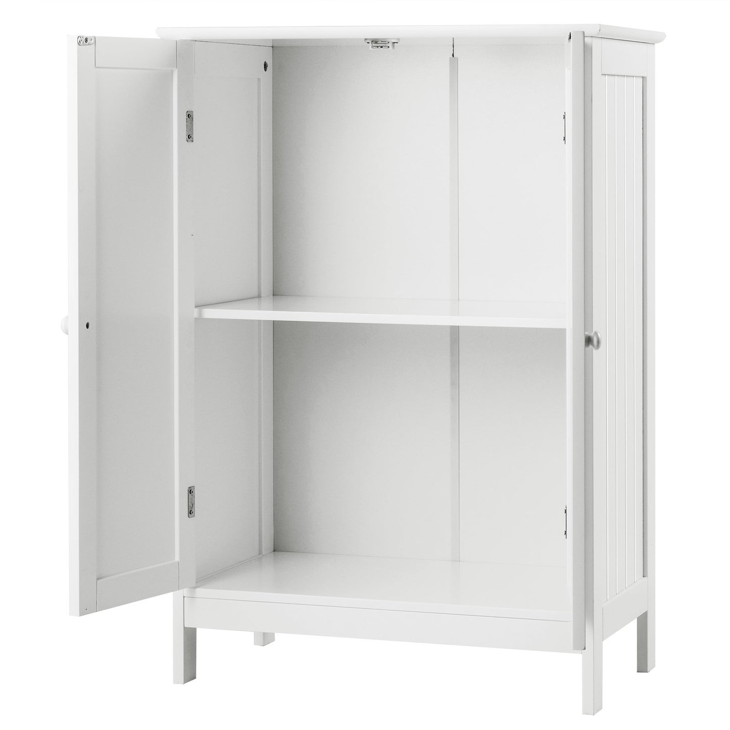 Bathroom Floor Storage Double Door Cupboard Cabinet, White Floor Cabinets   at Gallery Canada