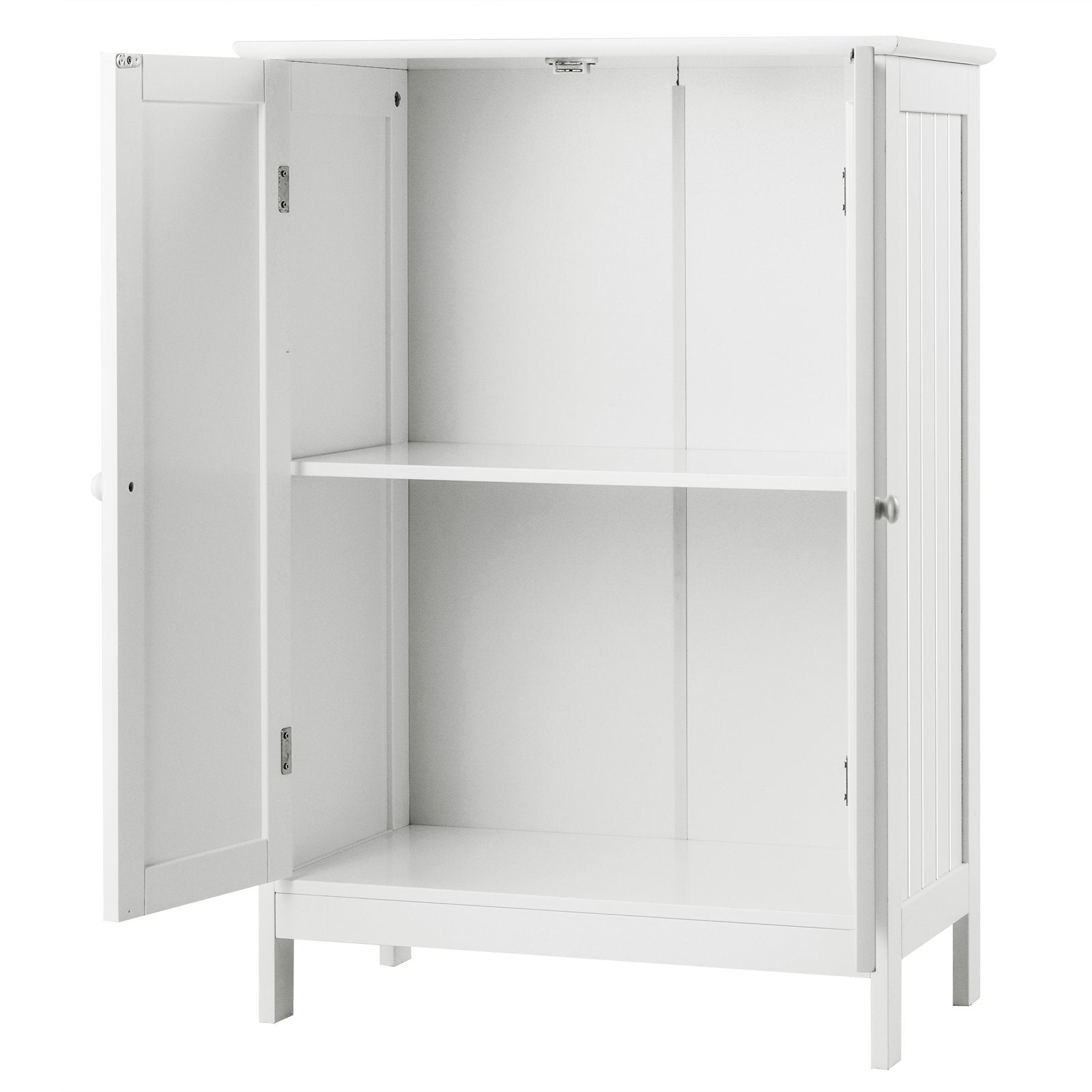 Bathroom Floor Storage Double Door Cupboard Cabinet, White Floor Cabinets   at Gallery Canada