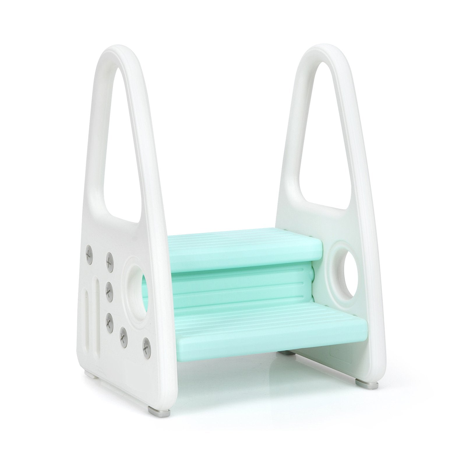 Kids Step Stool Learning Helper with Armrest for Kitchen Toilet Potty Training, Blue Toddler & Kids Furniture   at Gallery Canada