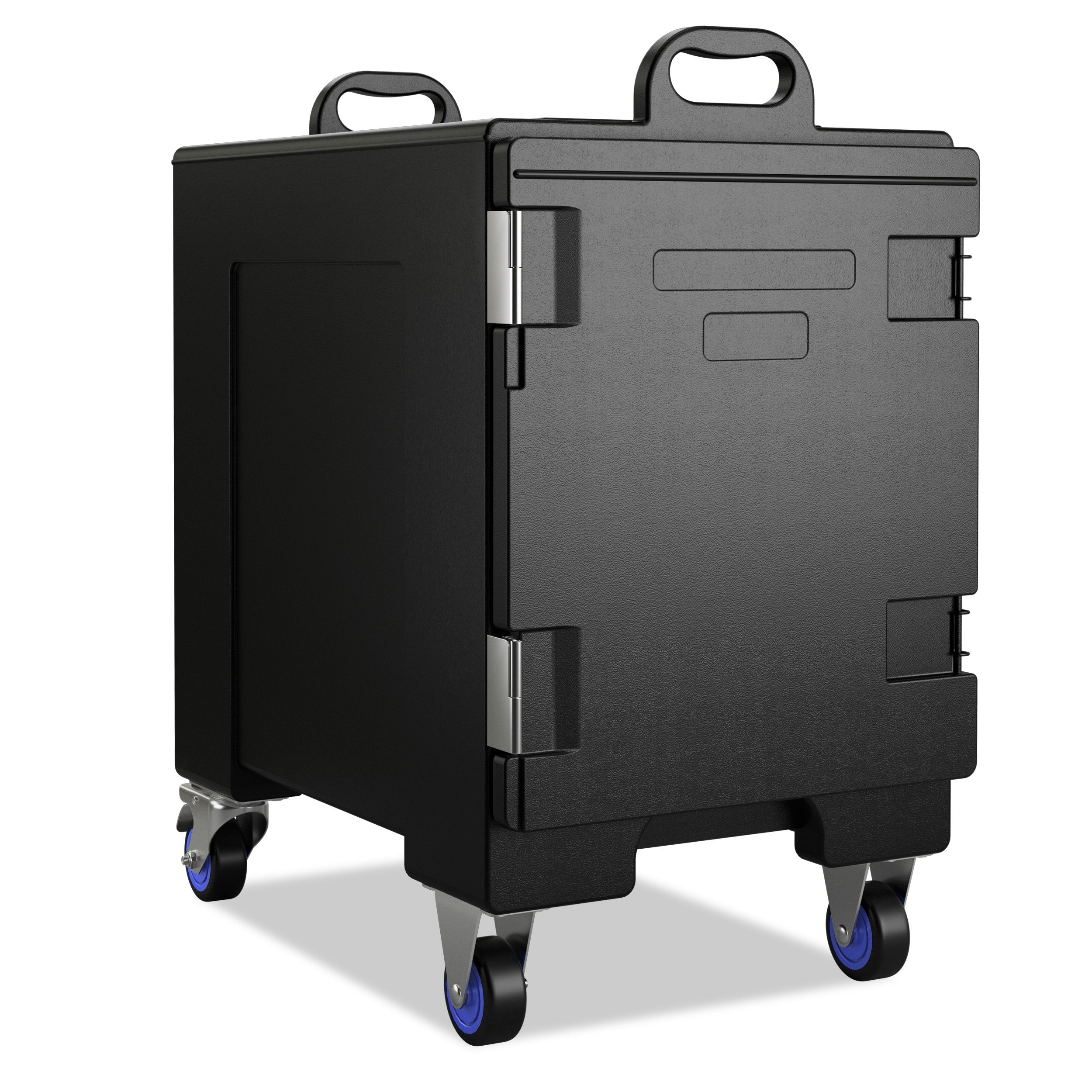 81 Quart Capacity End-loading Insulated Food Pan Carrier with Wheels, Black Food Warmers & Burners   at Gallery Canada