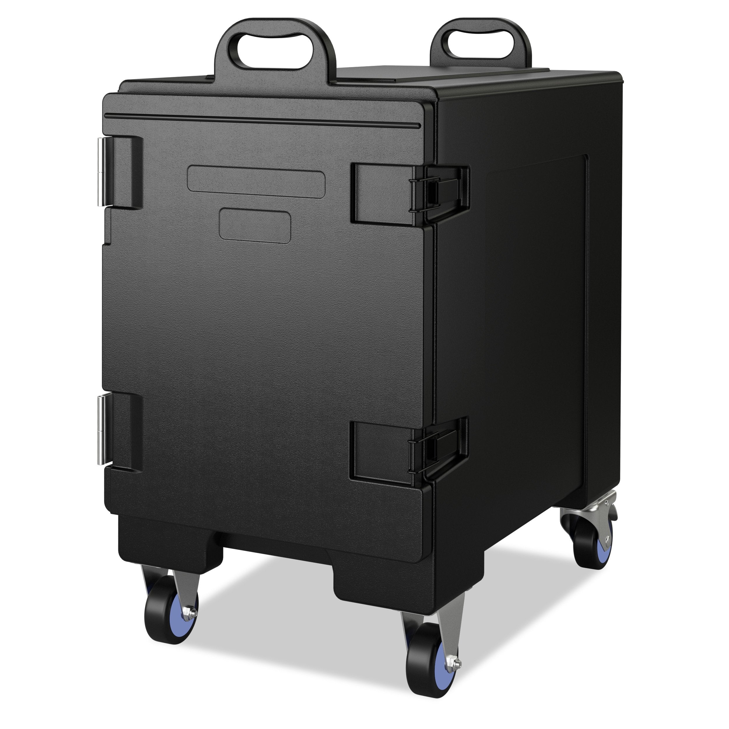 81 Quart Capacity End-loading Insulated Food Pan Carrier with Wheels, Black Food Warmers & Burners   at Gallery Canada