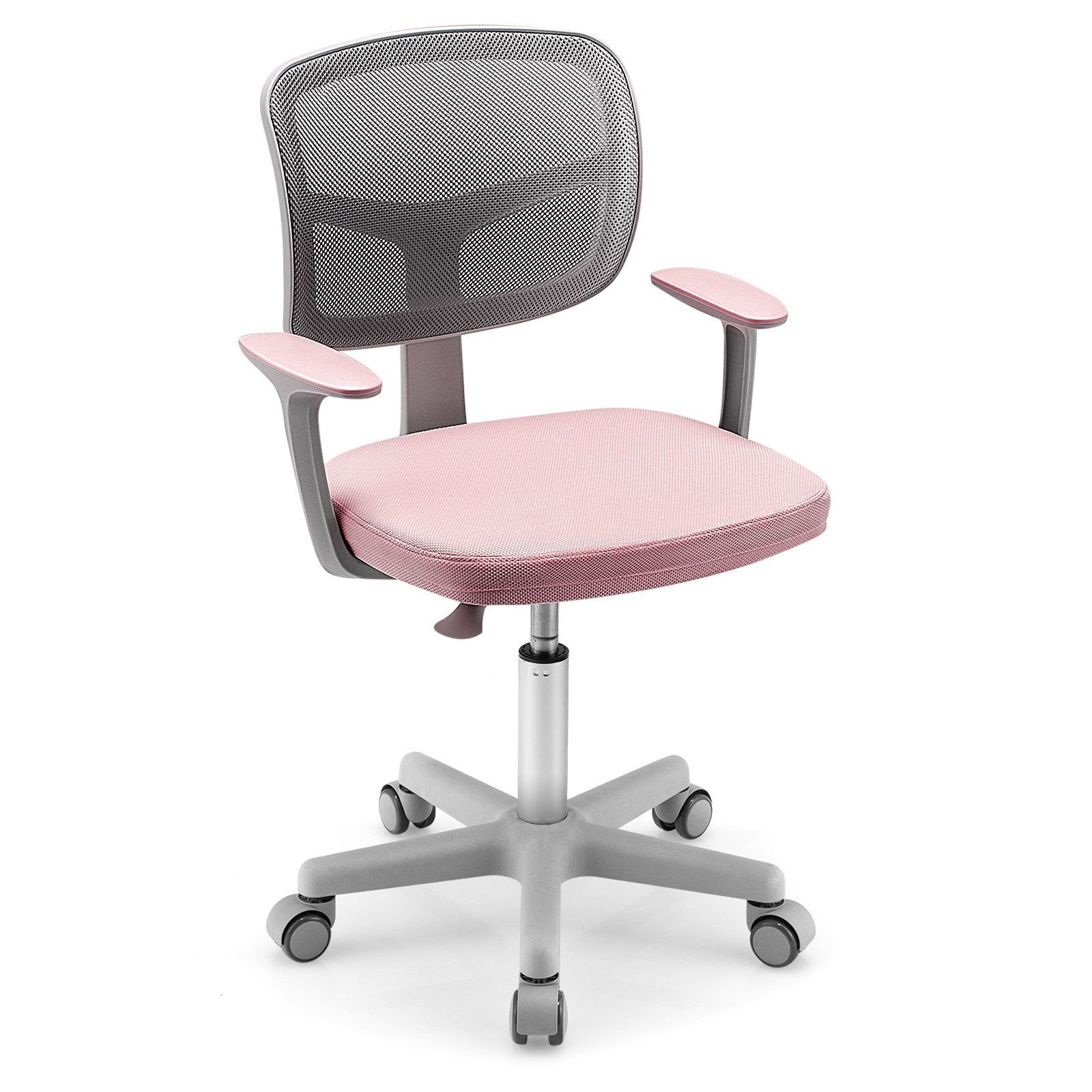 Adjustable Desk Chair with Auto Brake Casters for Kids, Pink Kids Chairs & Seating   at Gallery Canada