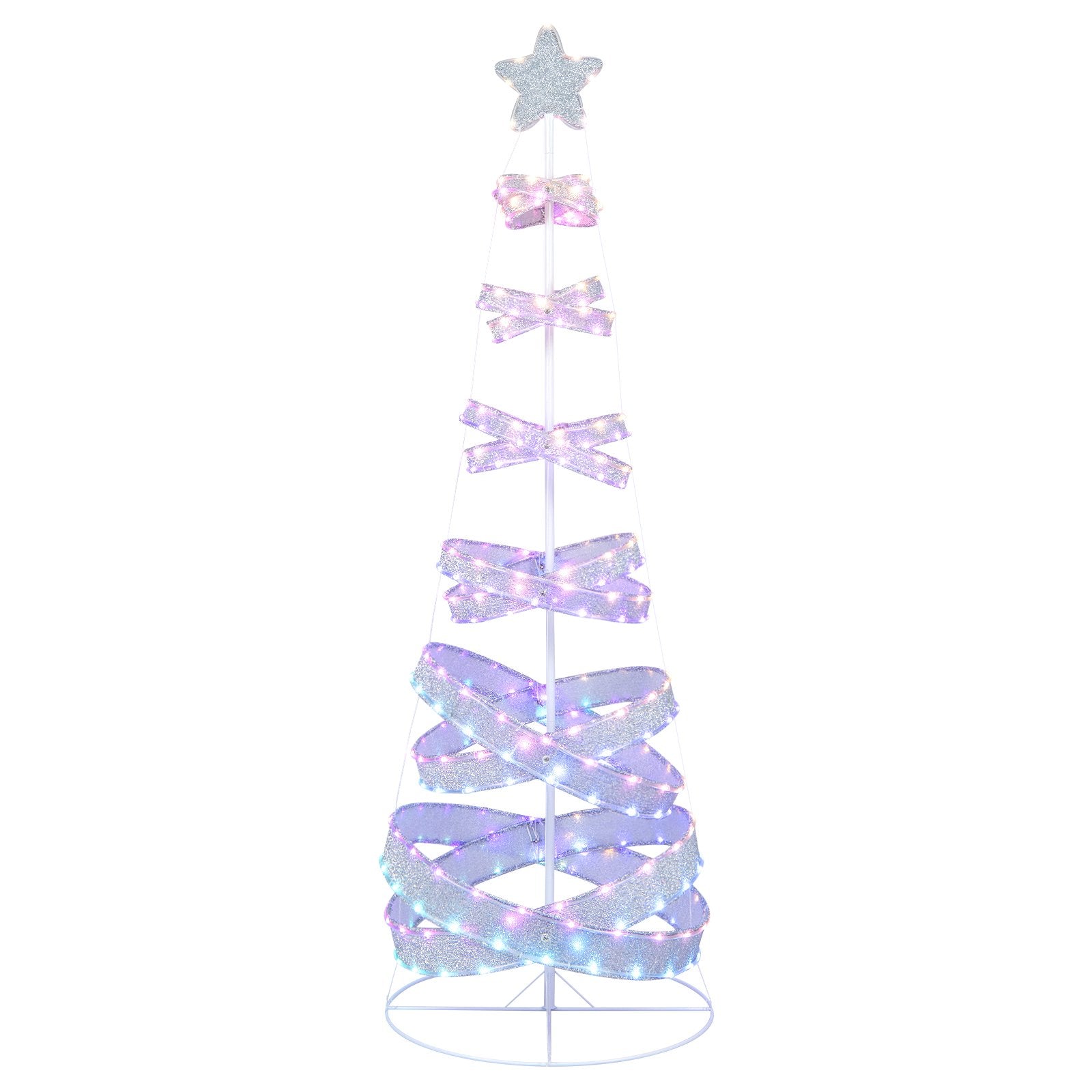 7 Feet Outdoor Spiral Christmas Tree for Party  Xmas New Year Decoration, White Christmas Tree   at Gallery Canada