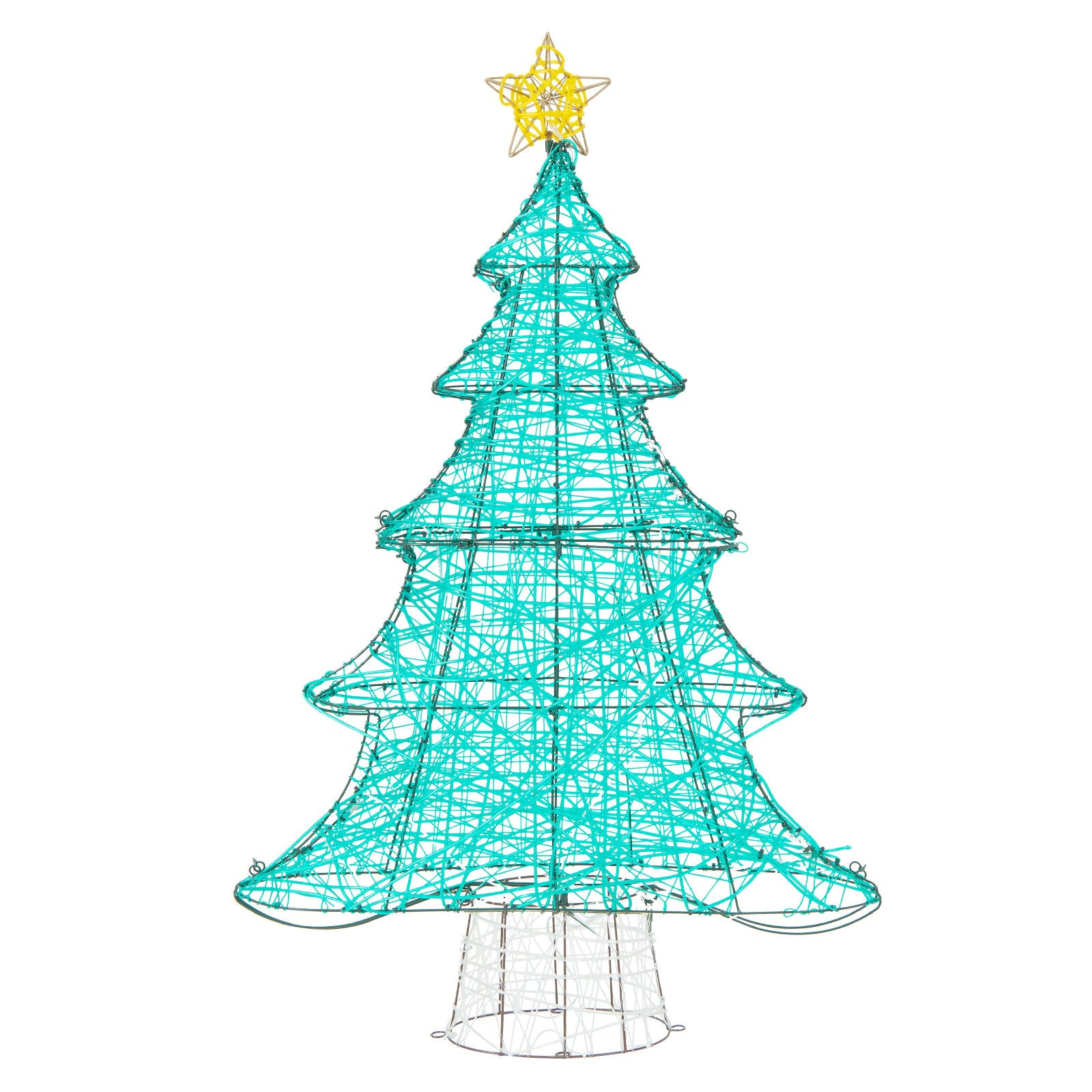 4 Feet Lighted Artificial Christmas Tree with 520 LED Lights and Top Star, Green Christmas Tree   at Gallery Canada