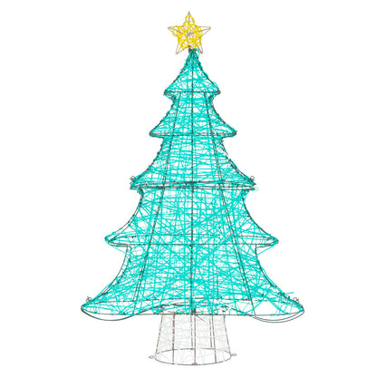 4 Feet Lighted Artificial Christmas Tree with 520 LED Lights and Top Star, Green Christmas Tree   at Gallery Canada