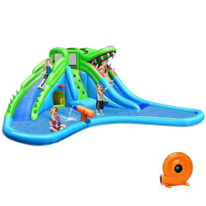 Inflatable Crocodile Water Slide Climbing Wall Bounce House Bounce House   at Gallery Canada