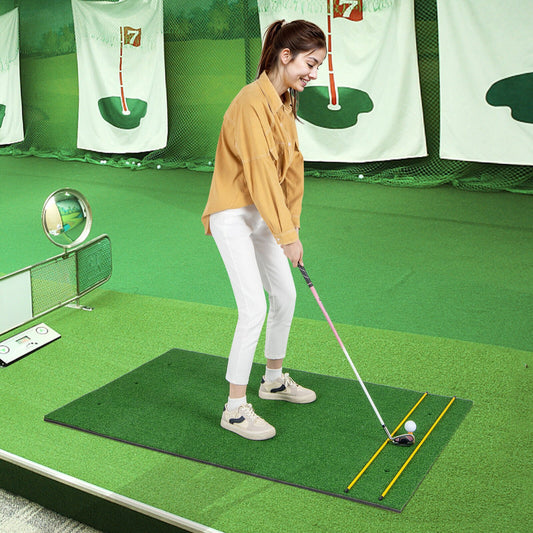 5 x 3 ft Artificial Turf Grass Practice Mat for Indoors and Outdoors-27mm, Green Golf   at Gallery Canada