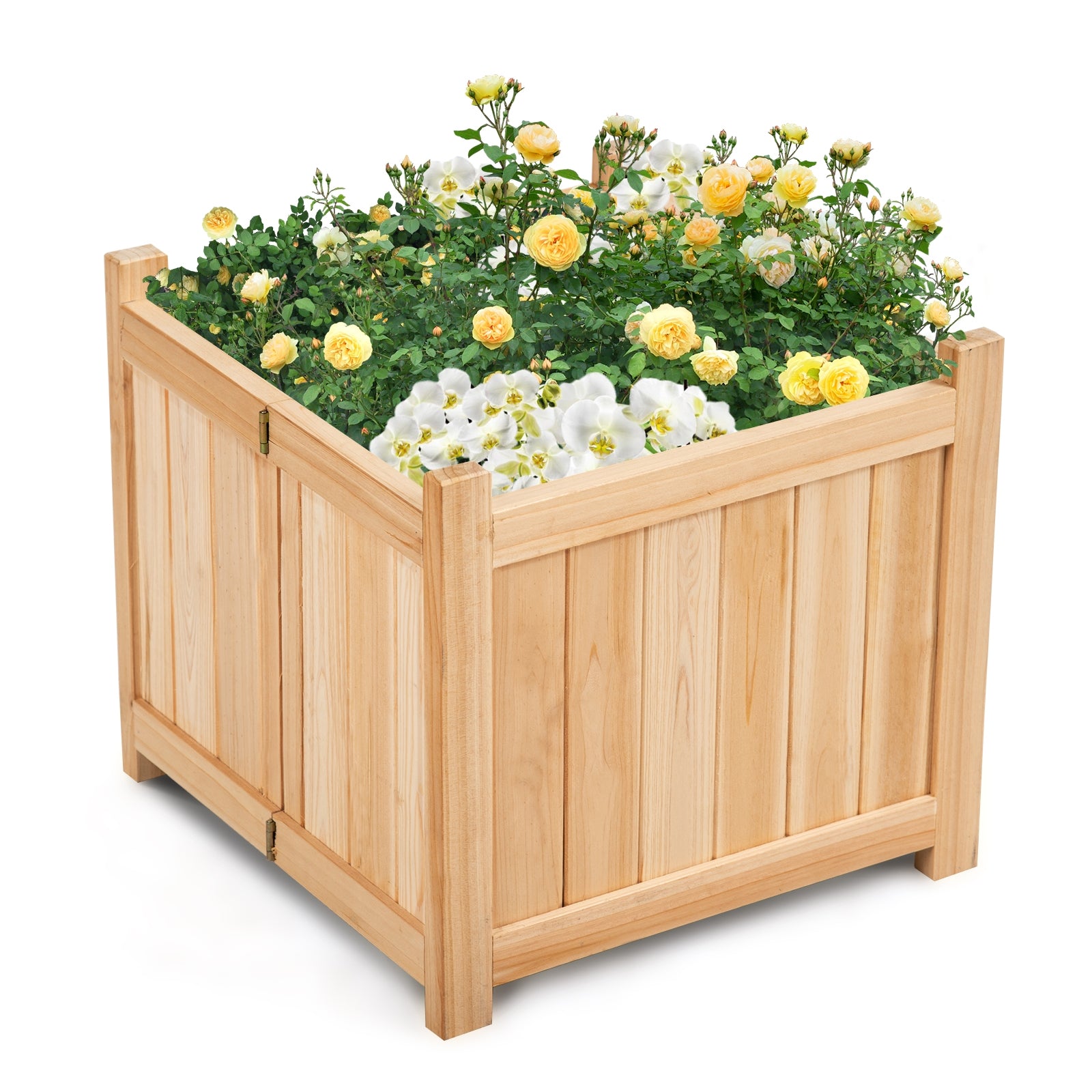 Foldable Flower Bed with Drainage Hole and Base Raised Garden Beds Options  at Gallery Canada