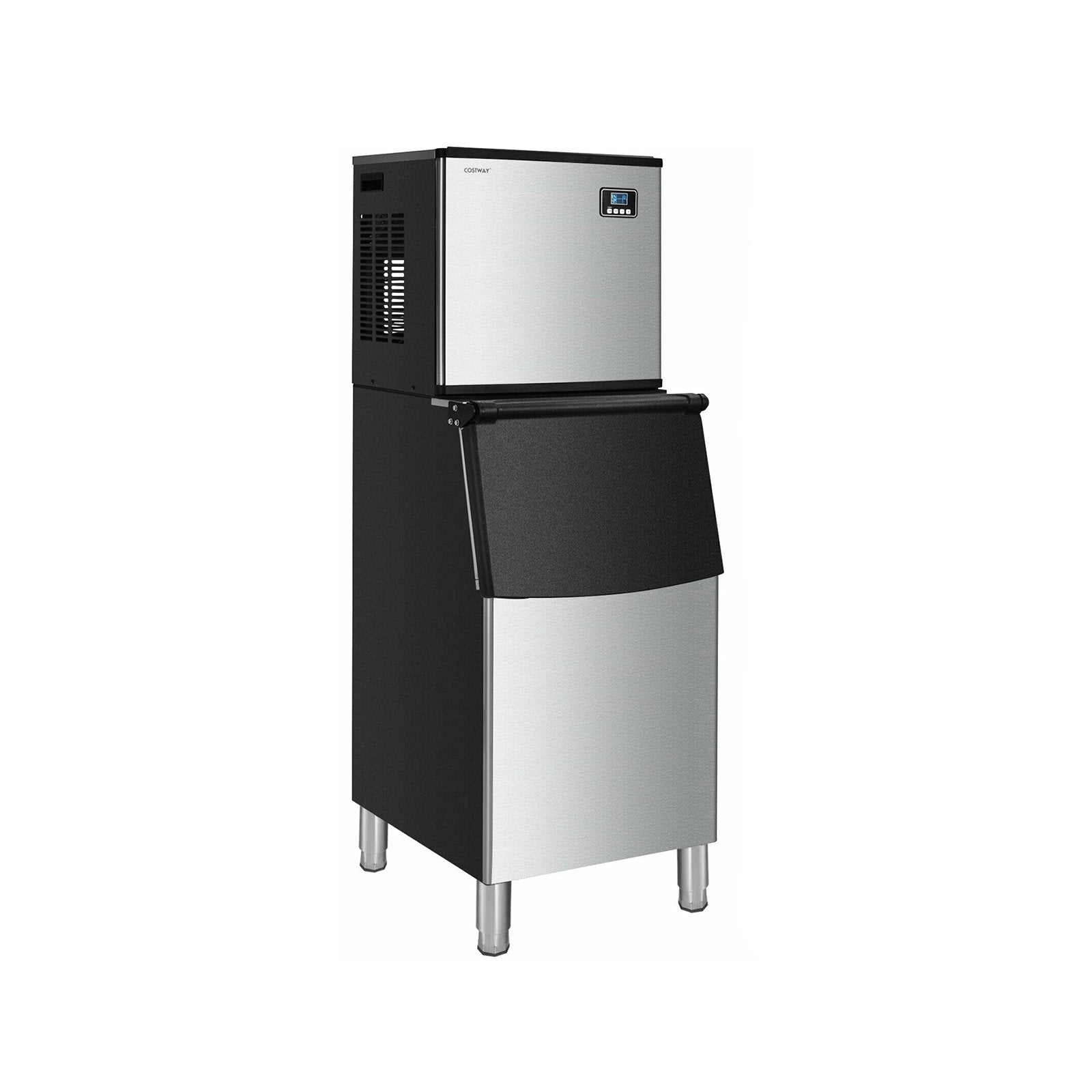 353LBS/24H Split Commercial Ice Maker with 198 LBS Storage Bin, Silver Ice Makers   at Gallery Canada