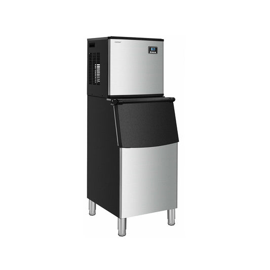 353LBS/24H Split Commercial Ice Maker with 198 LBS Storage Bin, Silver Ice Makers   at Gallery Canada