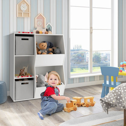 Kids Toy Storage Cabinet Shelf Organizer, White - Gallery Canada