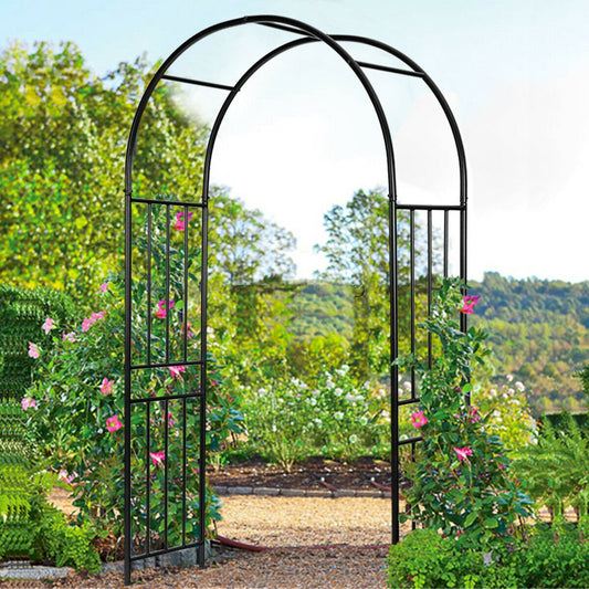 7.2 Feet Garden Decoration Climbing Plants Arch, Black Outdoor Decor   at Gallery Canada