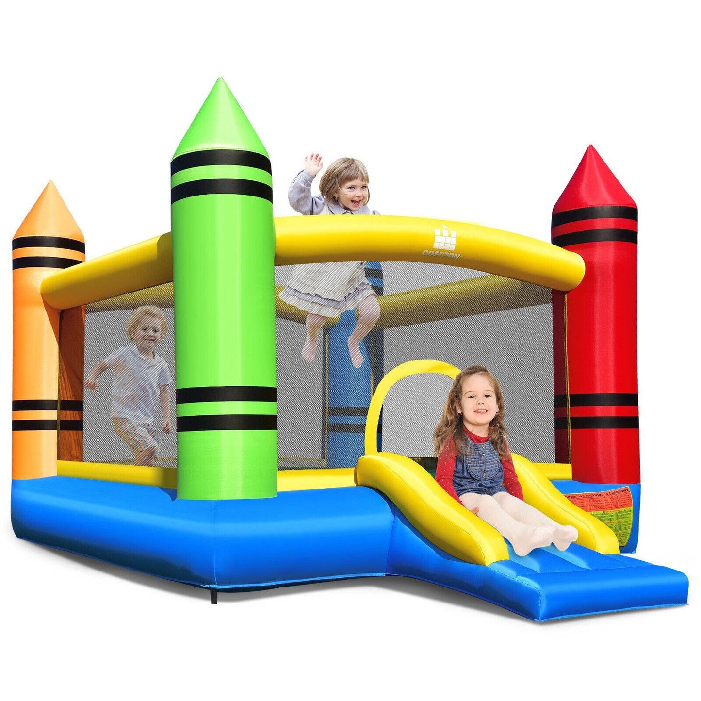 Kids Inflatable Bounce House with Slide and Ocean Balls Not Included Blower Bounce House   at Gallery Canada