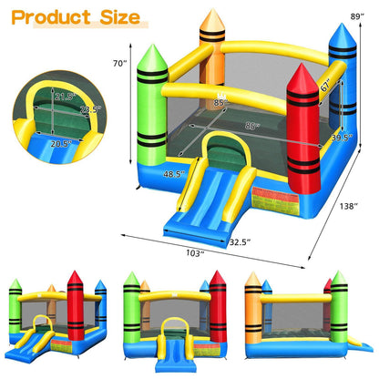 Kids Inflatable Bounce House with Slide and Ocean Balls Not Included Blower Bounce House   at Gallery Canada